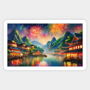 Chinese New Year Celebration Sticker